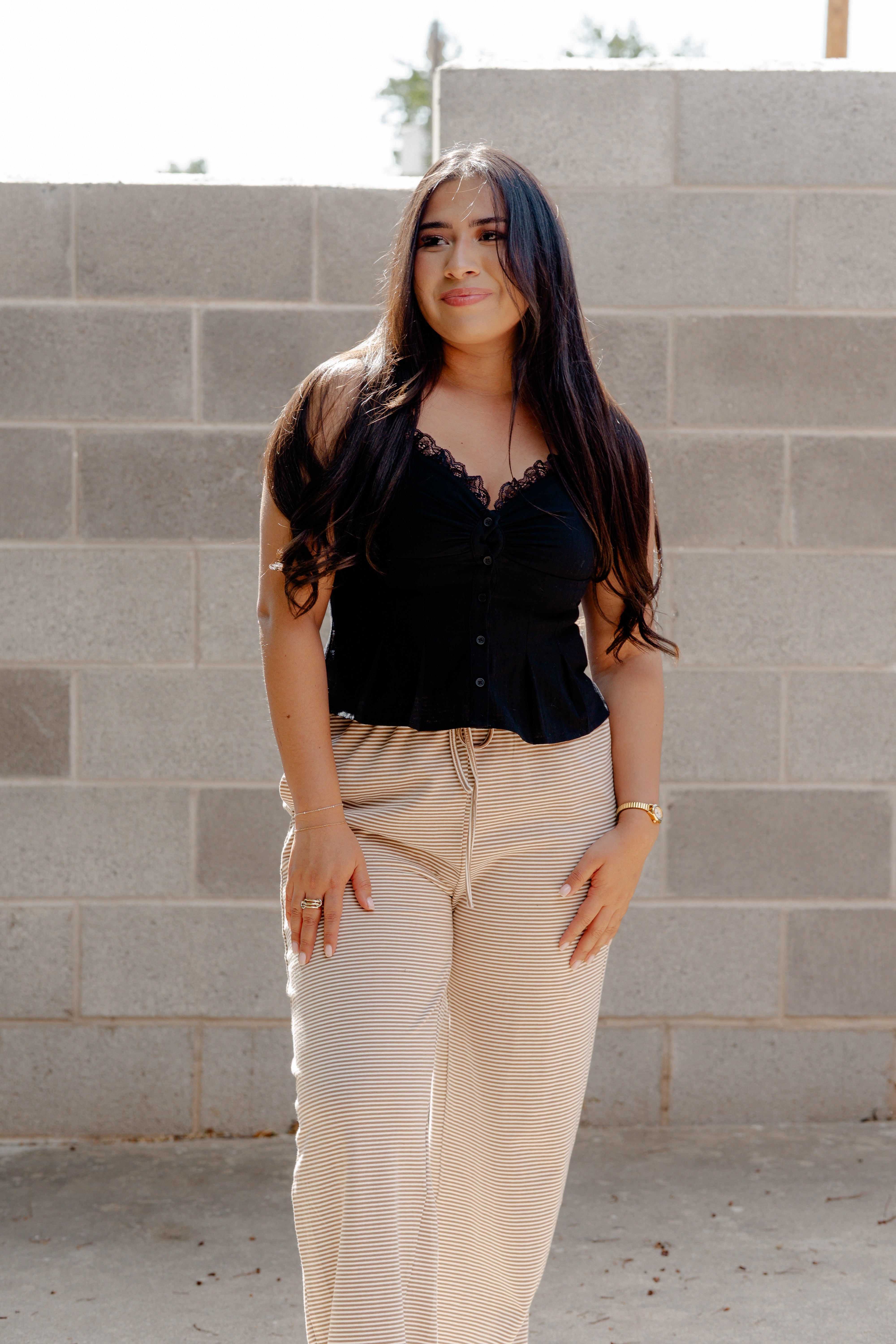 Lacy Trim Top