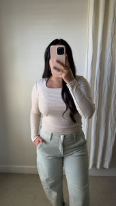 Signature Scoop Top / Oatmeal
