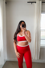 Load image into Gallery viewer, Contrast Bra / Red
