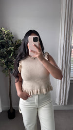 Load image into Gallery viewer, Darling Tie Ruffle Top
