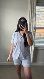 Load image into Gallery viewer, Sleepy Girl Pajama Set / Heather grey
