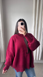 Load image into Gallery viewer, Chelsie Sweater / Cabernet
